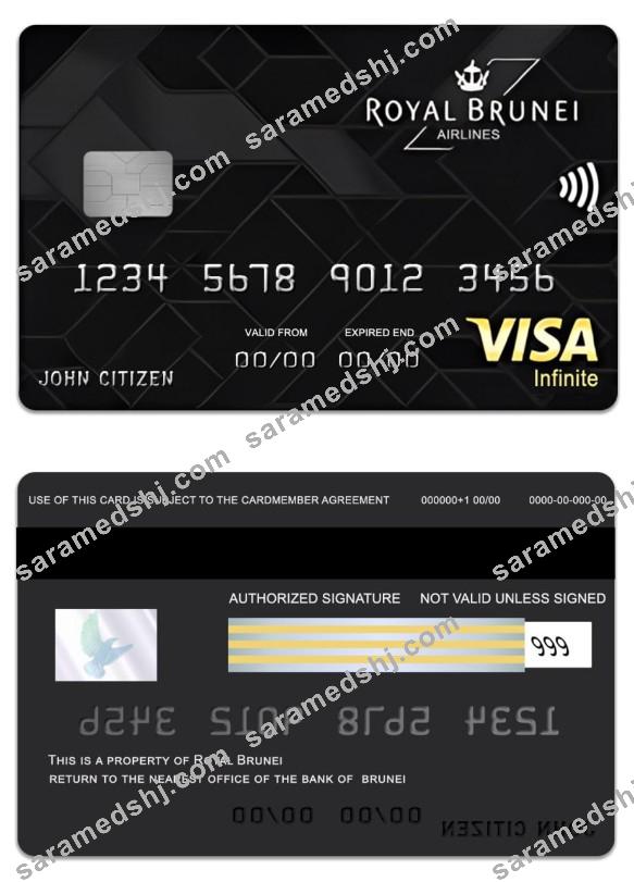 Brunei Baiduri Bank Royal Brunei Visa Infinite Credit Card
